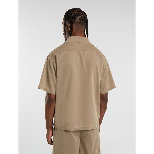 Dickies Unionville Lightweight Short Sleeve Work Shirt Desert Sand-Black Sheep Skate Shop