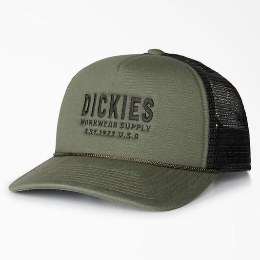 Dickies Workwear Supply Trucker Hat Military Green-Black Sheep Skate Shop