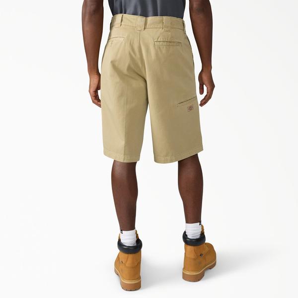 Dickies Worn In Loose 13" Work Shorts Khaki-Black Sheep Skate Shop