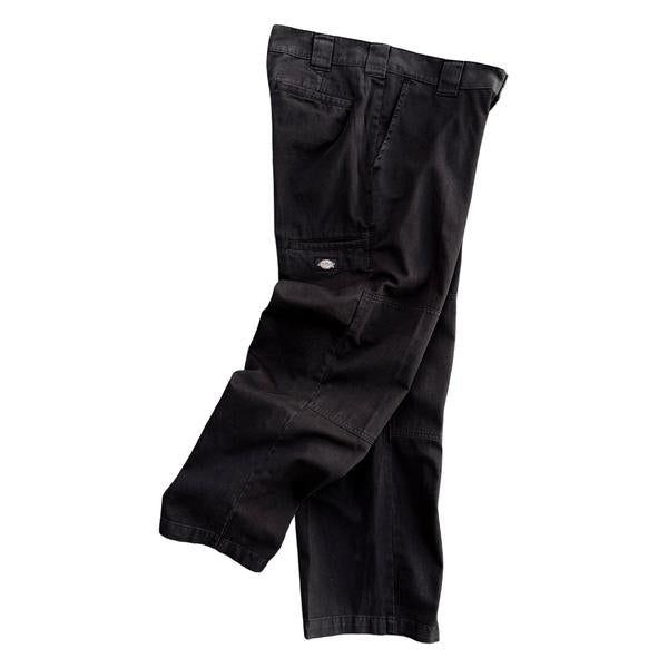Dickies Worn In Loose Fit Double Knee Work Pants Black – Black