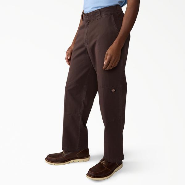 Dickies Worn In Loose Fit Double Knee Work Pants Dark Brown-Black Sheep Skate Shop