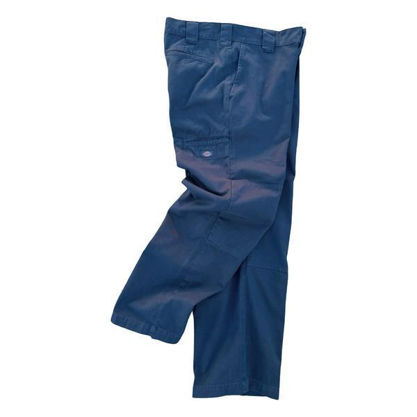 Dickies Worn In Loose Fit Double Knee Work Pants Dark Navy – Black