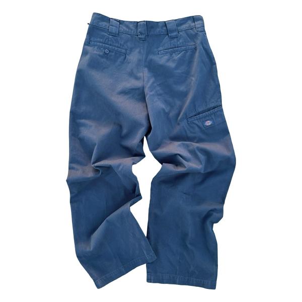 Dickies Worn In Loose Fit Double Knee Work Pants Dark Navy – Black