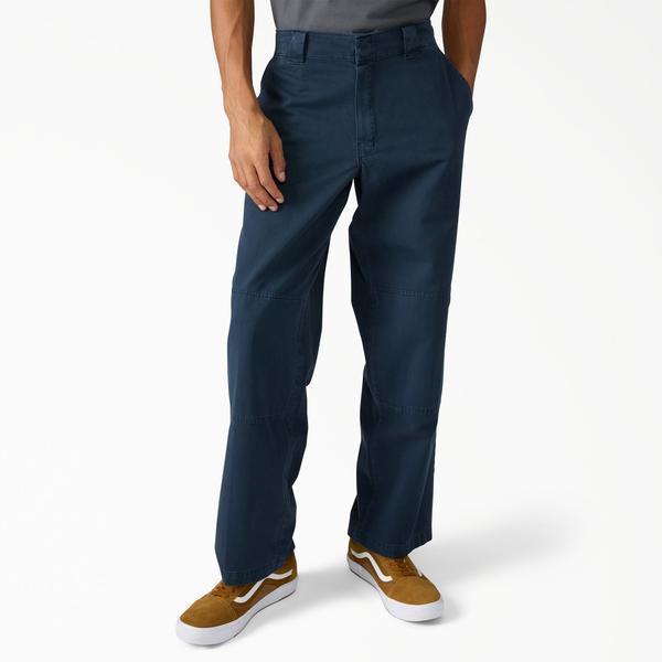 Dickies Worn In Loose Fit Double Knee Work Pants Dark Navy-Black Sheep Skate Shop