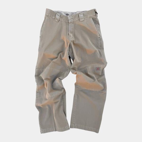 Dickies Worn In Loose Fit Double Knee Work Pants Khaki-Black Sheep Skate Shop