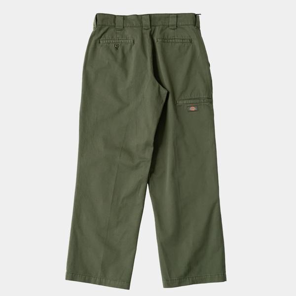 Dickies Worn In Loose Fit Double Knee Work Pants Tactical Green-Black Sheep Skate Shop