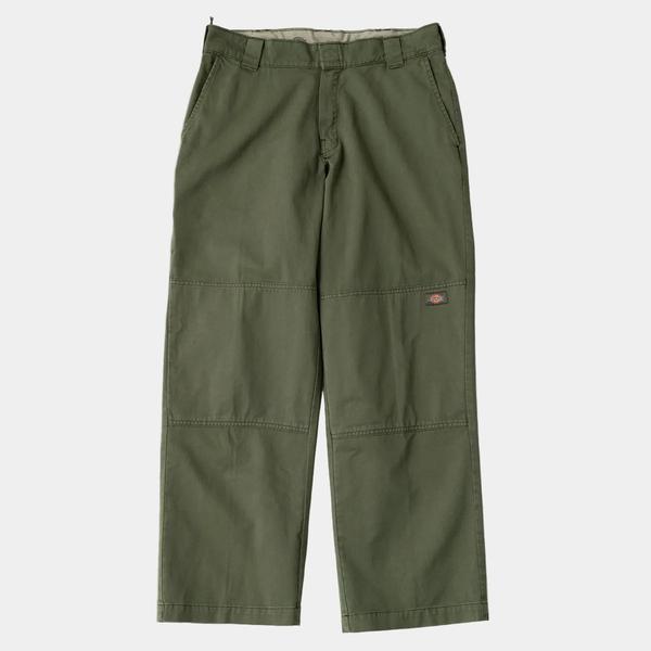 Dickies Worn In Loose Fit Double Knee Work Pants Tactical Green-Black Sheep Skate Shop