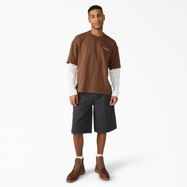Dickies Worn In Relaxed 13" Carpenter Shorts Black Duck Canvas-Black Sheep Skate Shop