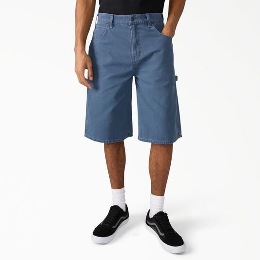 Dickies Worn In Relaxed 13" Carpenter Shorts Retro Indigo Duck Canvas-Black Sheep Skate Shop