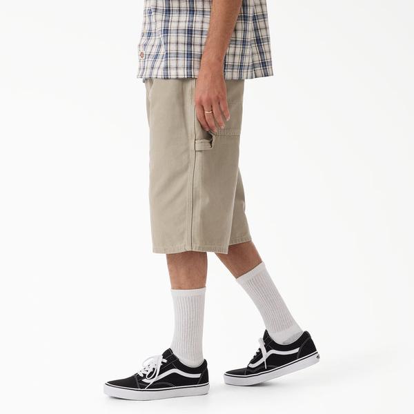 Dickies Worn In Relaxed 13" Carpenter Shorts Silver Birch Duck Canvas-Black Sheep Skate Shop