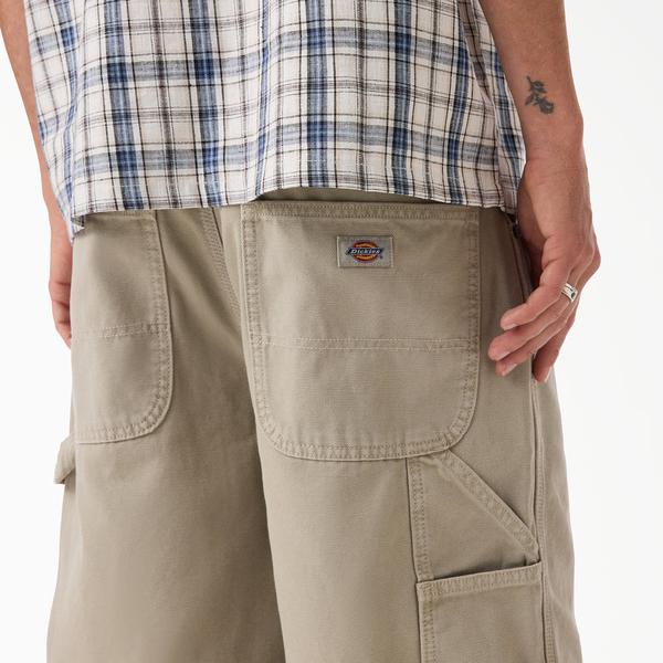 Dickies Worn In Relaxed 13" Carpenter Shorts Silver Birch Duck Canvas-Black Sheep Skate Shop