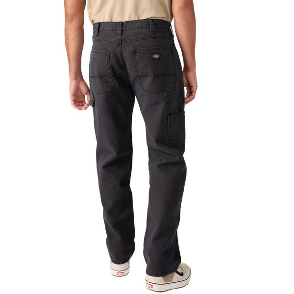 Dickies Worn In Relaxed Carpenter Duck Pants Black-Black Sheep Skate Shop