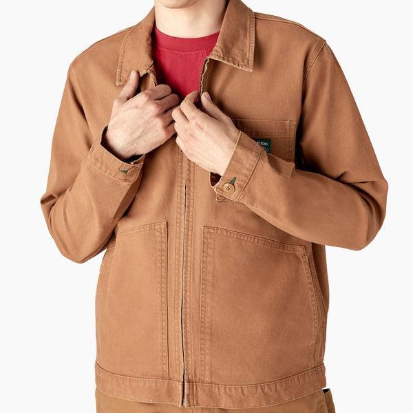 Dickies x Jameson Whiskey Eisenhower Jacket Rinsed Brown Duck-Black Sheep Skate Shop