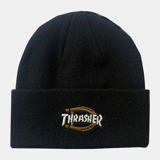Dickies x Thrasher Magazine Cuff Beanie Black-Black Sheep Skate Shop