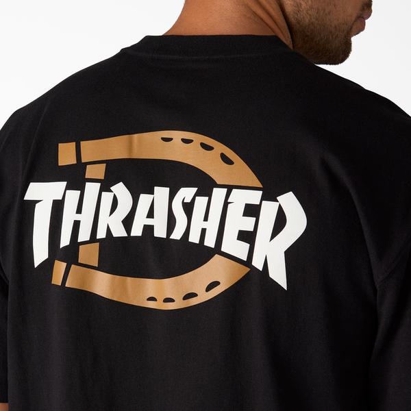Dickies x Thrasher Magazine Short Sleeve Graphic T-Shirt Black-Black Sheep Skate Shop