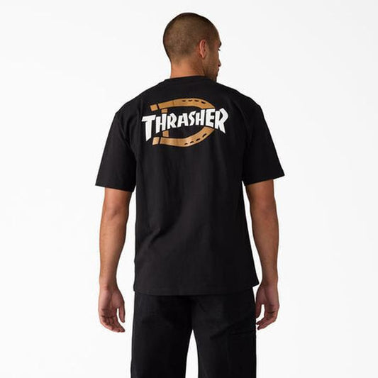 Dickies x Thrasher Magazine Short Sleeve Graphic T-Shirt Black-Black Sheep Skate Shop