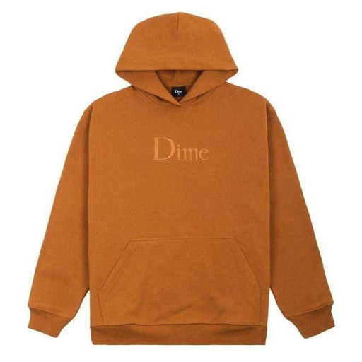 Dime Classic Embroidered Hoody Coffee-Black Sheep Skate Shop
