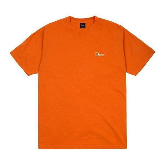 Dime Classic Small Logo Embroidered Tee Burnt Orange-Black Sheep Skate Shop