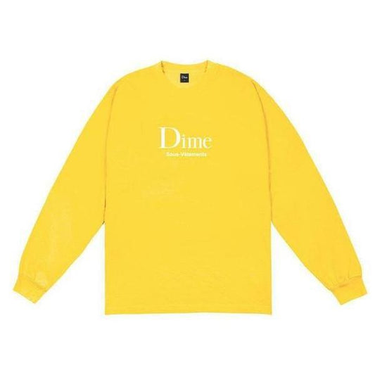 Dime Sous-Vetements Long Sleeve Tee Yellow-Black Sheep Skate Shop