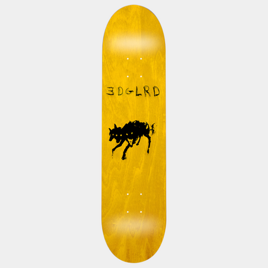 EDGLRD Hell Hound Yellow Deck 8.38"-Black Sheep Skate Shop