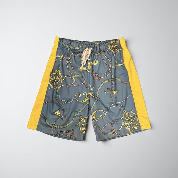 EPTM "Gold Chain" Track Shorts Yellow-Black Sheep Skate Shop