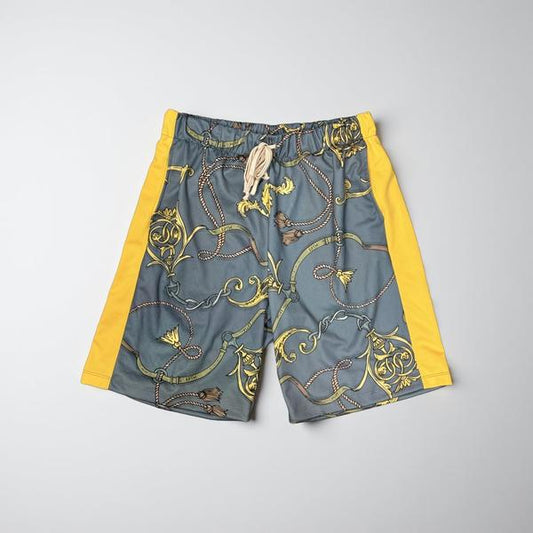 EPTM "Gold Chain" Track Shorts Yellow-Black Sheep Skate Shop