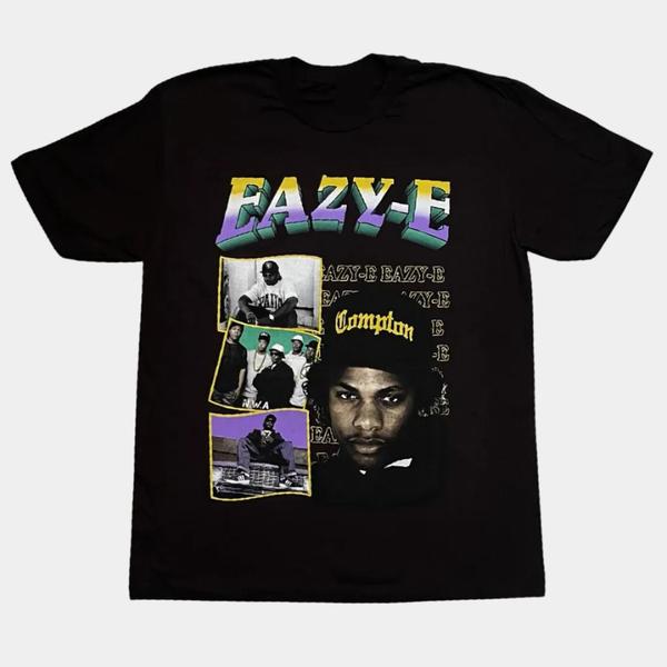 Eazy-E Compton Collage T-Shirt Black-Black Sheep Skate Shop