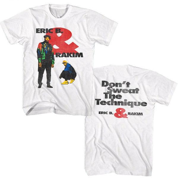 Eric B and Rakim Don't Sweat The Technique T-shirt White-Black Sheep Skate Shop