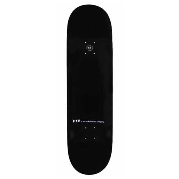 FTP Debossed Logo Deck 8.125" Black-Black Sheep Skate Shop