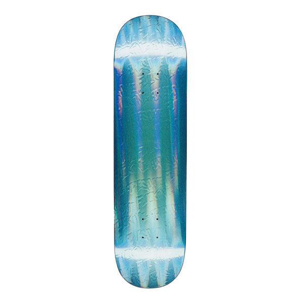 Fucking Awesome Gamma Ray Blue Embossed Deck-Black Sheep Skate Shop