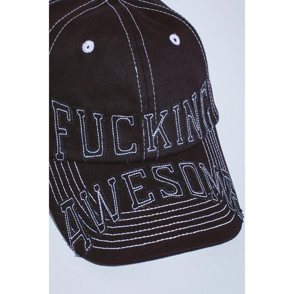 Fucking Awesome KO 6-Panel Strapback Hat Black-Black Sheep Skate Shop
