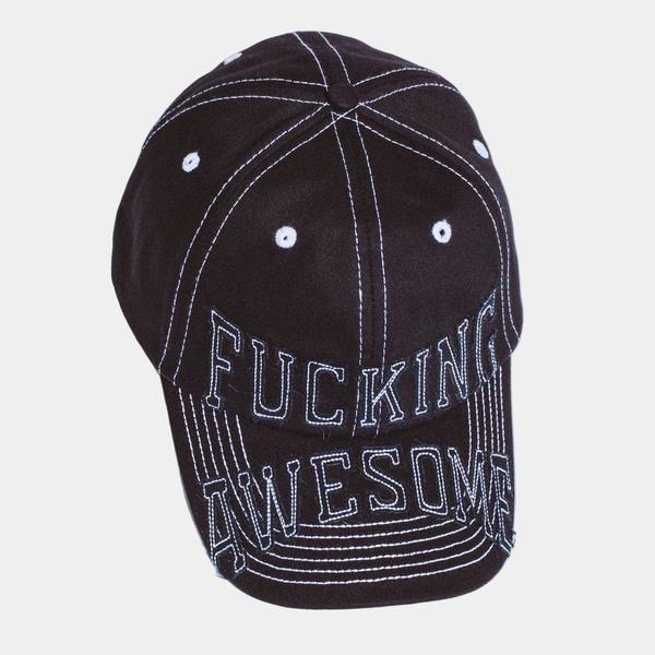 Fucking Awesome KO 6-Panel Strapback Hat Black-Black Sheep Skate Shop
