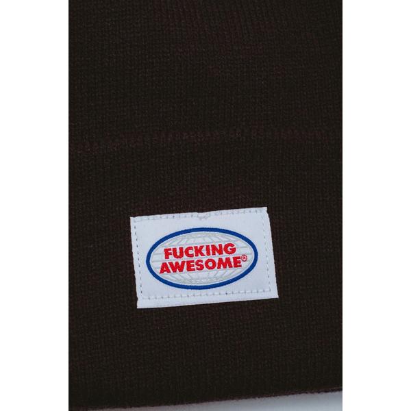 Fucking Awesome Mechanic Cuff Beanie Black-Black Sheep Skate Shop