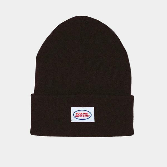 Fucking Awesome Mechanic Cuff Beanie Black-Black Sheep Skate Shop