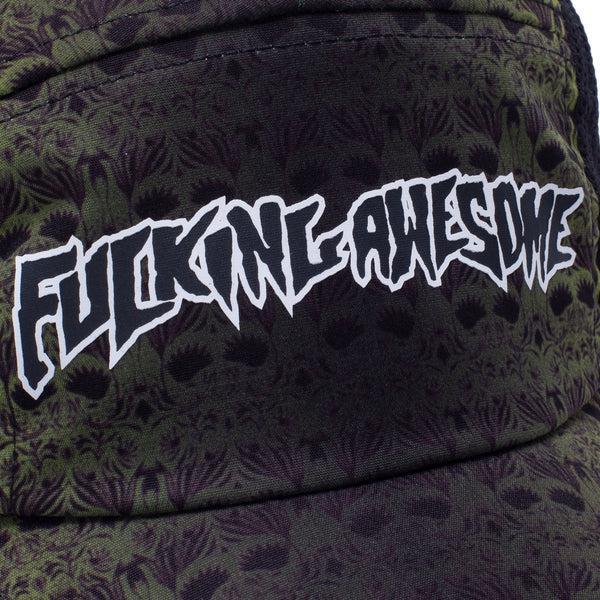 Fucking Awesome Stamp Volley Strapback Hat Neon Green-Black Sheep Skate Shop