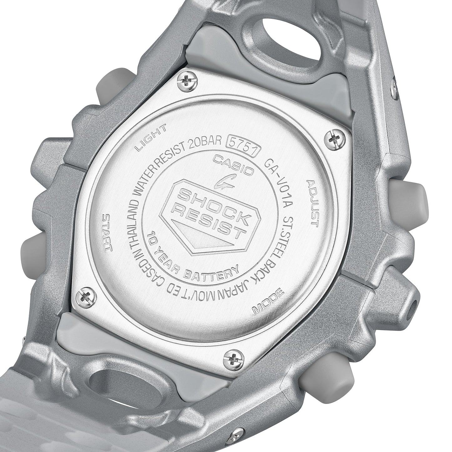 Casio G-Shock Analog-Digital Watch GAV01-8A Silver