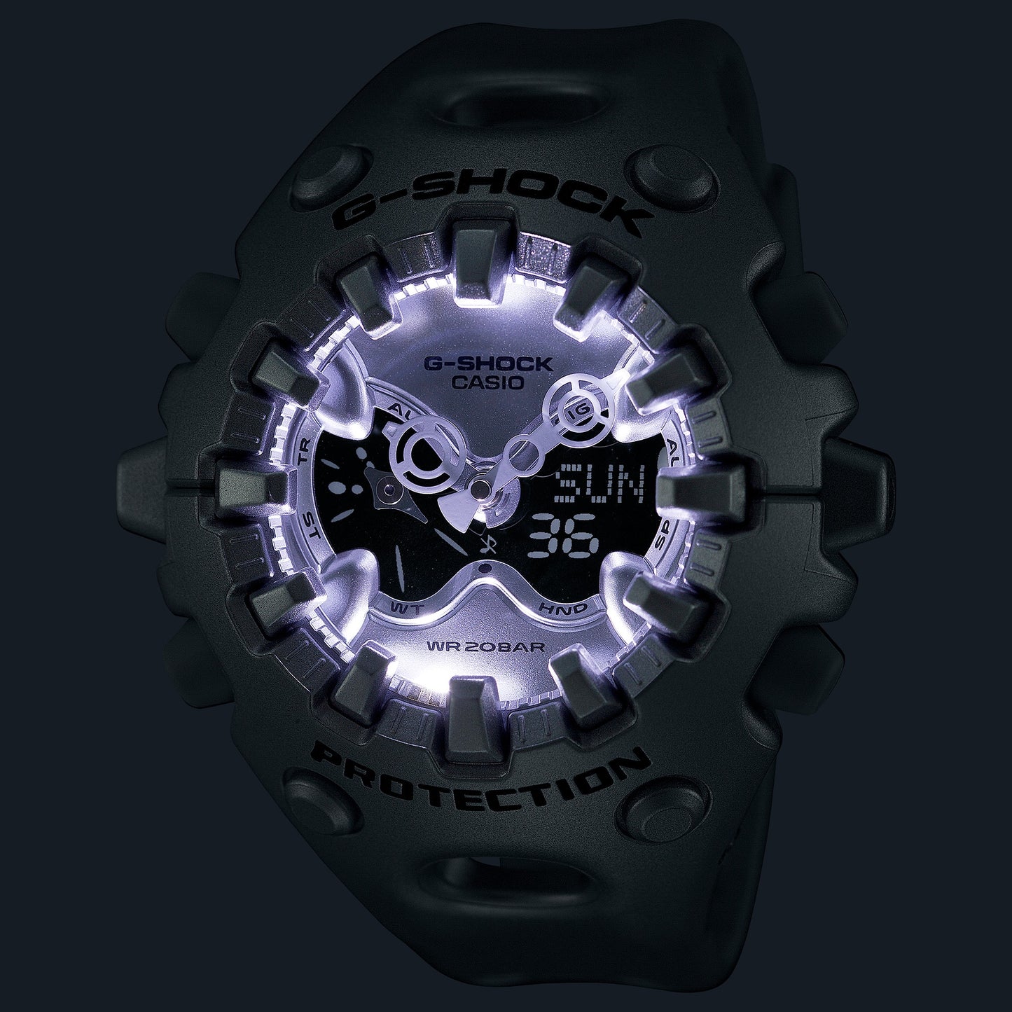 Casio G-Shock Analog-Digital Watch GAV01-8A Silver