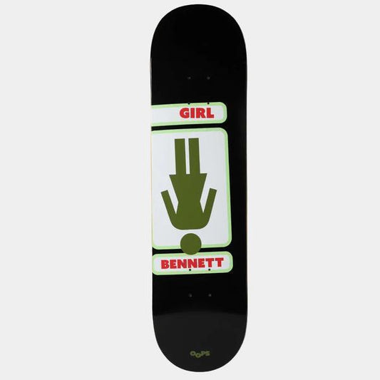 Girl Skateboards Niels Bennett Oops OG Deck 8.25"-Black Sheep Skate Shop
