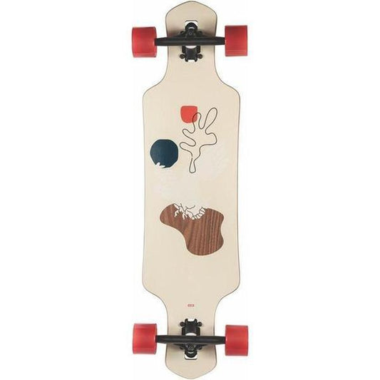 Globe Geminon 35 Complete Longboard 35" Walnut - Cockatoo-Black Sheep Skate Shop