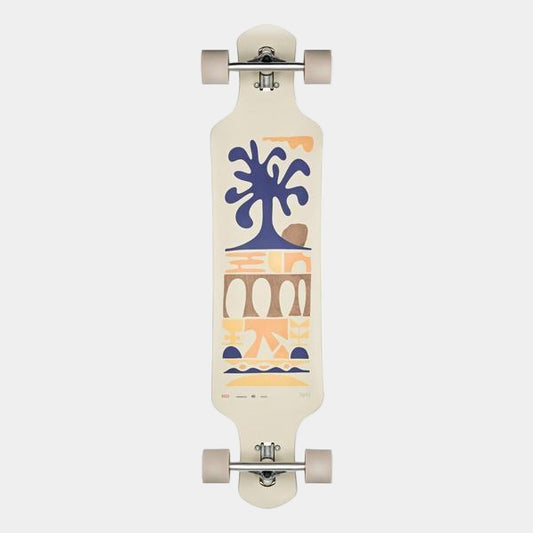 Globe Geminon 40 Rock Complete Long Board 40" Walnut - Mediterranean-Black Sheep Skate Shop