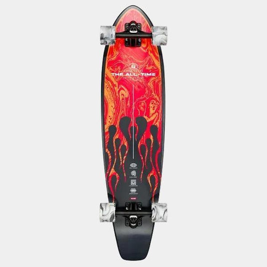 Globe The All-Time Complete Longboard 35" Red Flames-Black Sheep Skate Shop