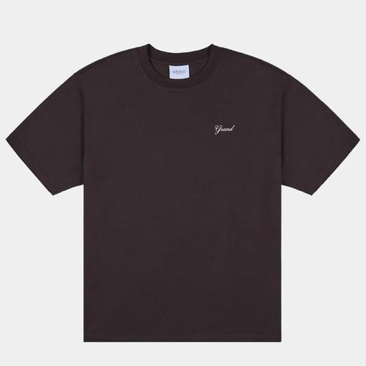 Grand Collection Grand Script T-Shirt Espresso-Black Sheep Skate Shop