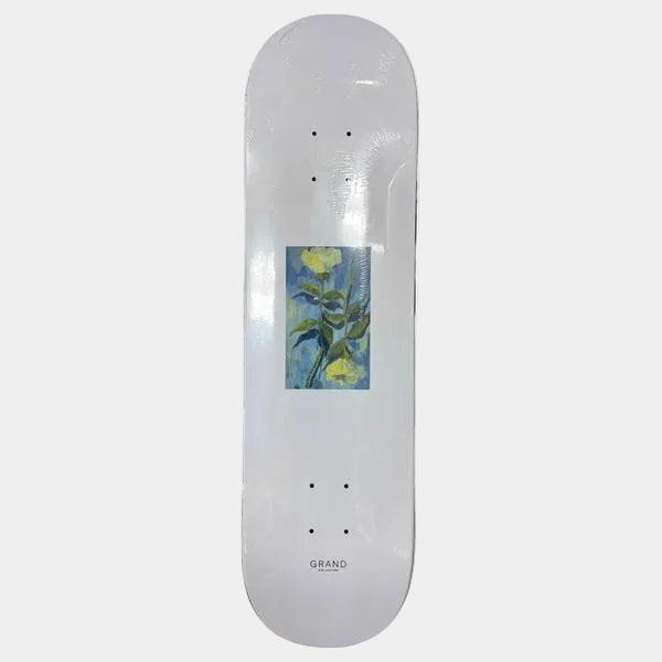 Grand Collection x Connor Champion White Roses Deck 8.25"-Black Sheep Skate Shop