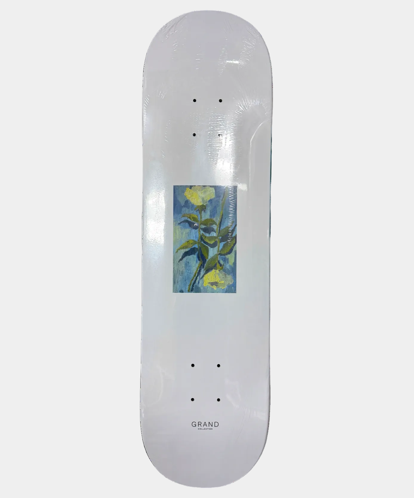 Grand Collection x Connor Champion White Roses Deck 8.25"-Black Sheep Skate Shop