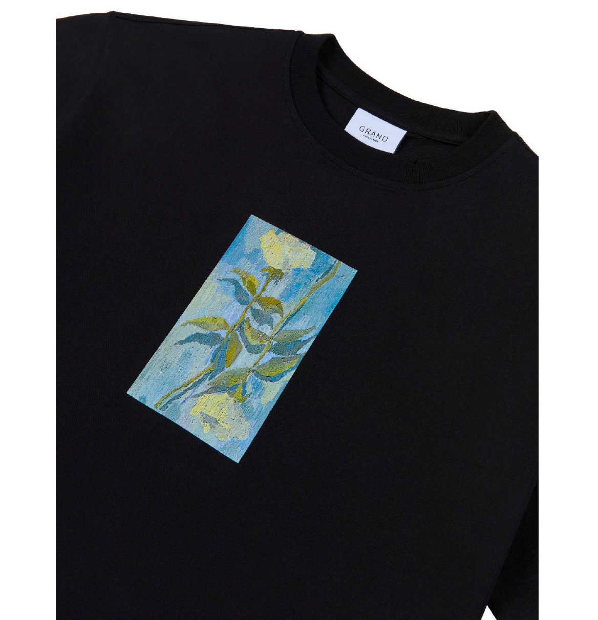 Grand Collection x Connor Champion White Roses T-Shirt Black-Black Sheep Skate Shop
