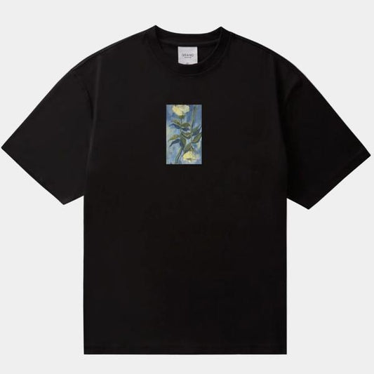 Grand Collection x Connor Champion White Roses T-Shirt Black-Black Sheep Skate Shop