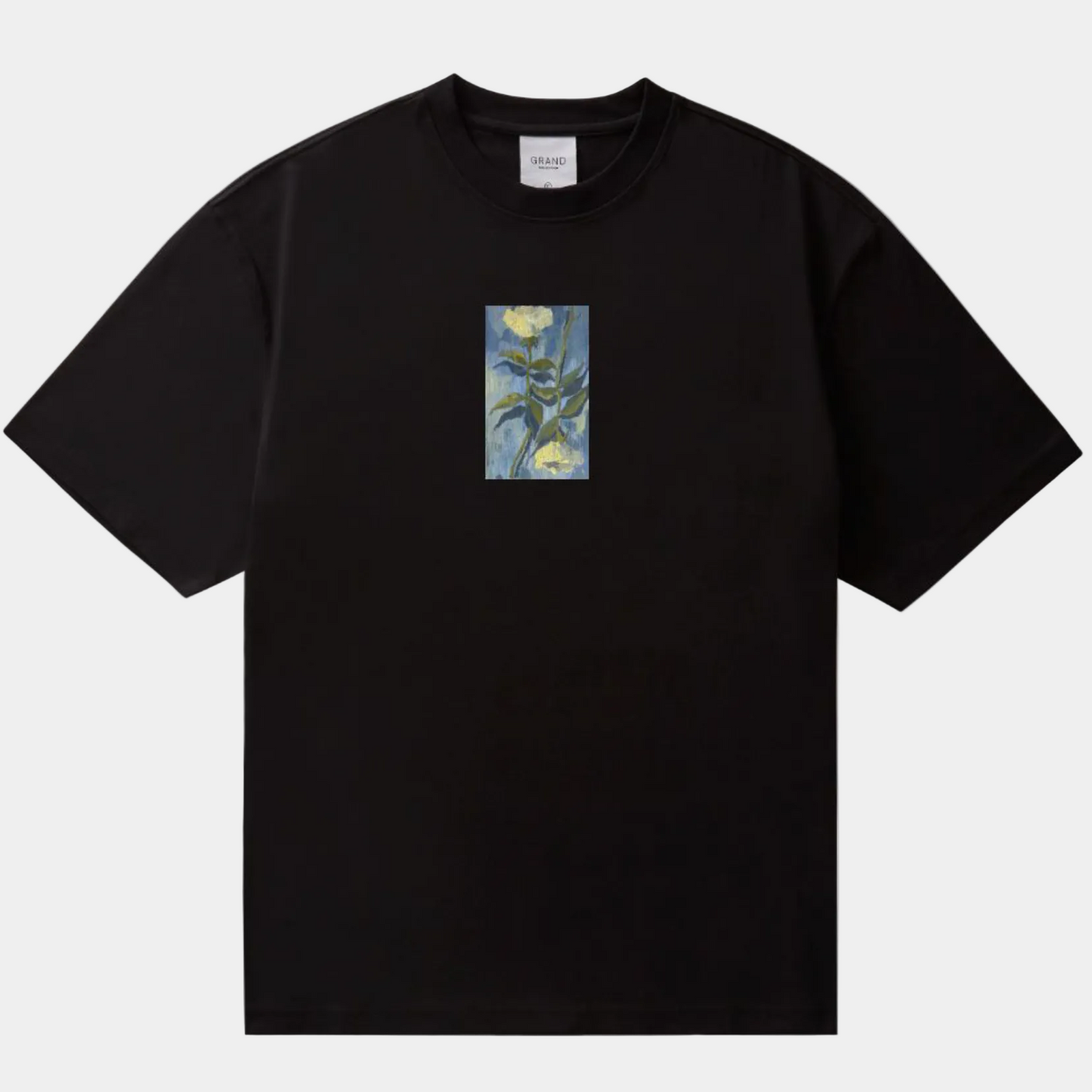 Grand Collection x Connor Champion White Roses T-Shirt Black-Black Sheep Skate Shop