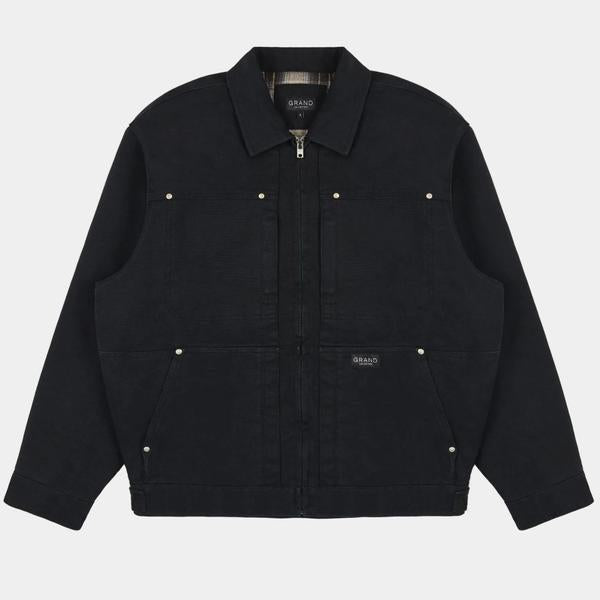 Grand Collection x Connor Champion Work Jacket Washed Black-Black Sheep Skate Shop