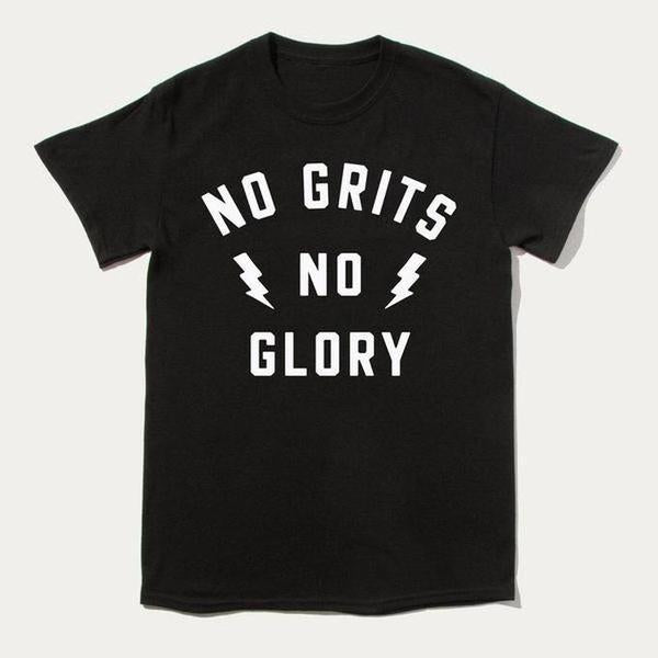 Grits Co. No Grits No Glory Tee Black-Black Sheep Skate Shop