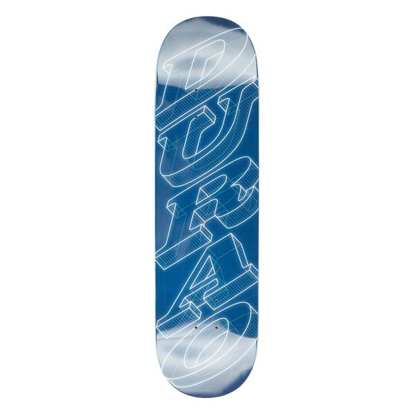 Hardbody Skateboards Antonio Durao Stacked Blueprint Logo Deck 8.38"-Black Sheep Skate Shop